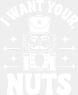I Want Your Nuts - Christmas DTF Transfer Adult Unisex - S & M (10’’) / Light Color Design (See Imaging)