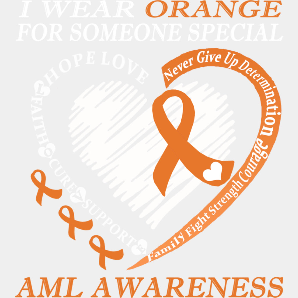 I Wear Orange For Someone Special - Leukemia DTF Transfers ready2transfer Light Color Design (See Imaging)