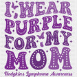 I Wear Purple For My Mom - Lymphoma DTF Transfers ready2transfer
