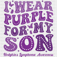 I Wear Purple For My Son - Lymphoma DTF Transfers ready2transfer