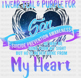 I Wear Teal & Purple For My Son - Suicide Awareness DTF Transfer
