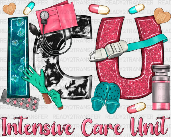 ICU Design - ICU Nurse DTF Transfers