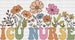 ICU Nurse Flowers Design - ICU Nurse DTF Transfers ready2transfer Black