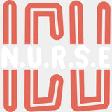 ICU Nurse, Orange Color - ICU DTF Transfers ready2transfer Light Color Design (See Imaging)