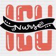 ICU Nurse, Orange Letters - ICU DTF Transfers ready2transfer Dark Color Design (See Imaging)