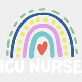 ICU Nurse Rainbow - ICU DTF Transfers ready2transfer Light Color Design (See Imaging)