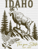 Idaho The Gem State - States & Cities DTF Transfer ready2transfer