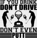 If You Drink Don't Drive Don't Even Putt - Golf DTF Heat Transfer ready2transfer Black