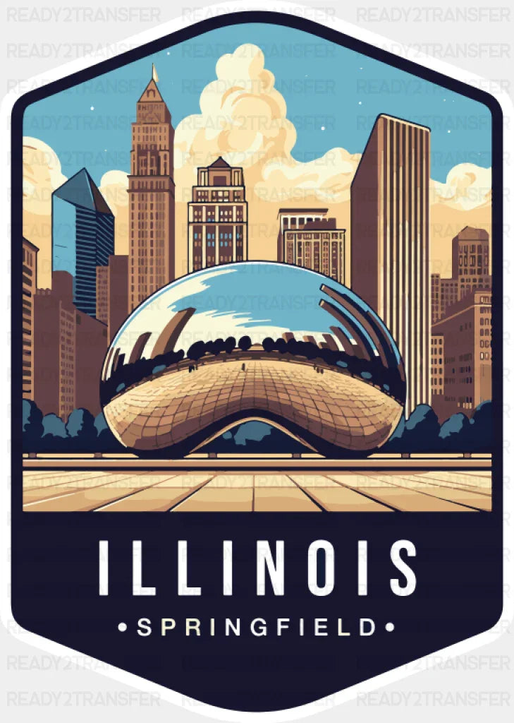 Illinois Springfield - States & Cities DTF Transfer