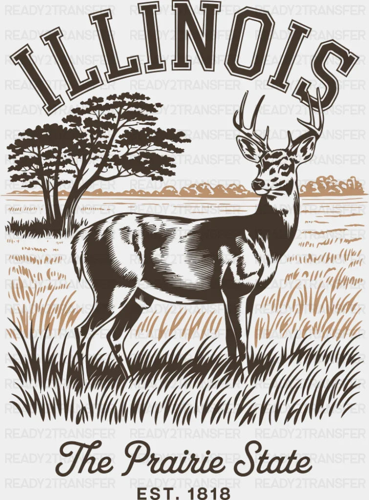 Illinois The Prairie State - States & Cities DTF Transfer ready2transfer
