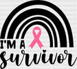 I’m A Survivor Rainbow - Cancer Dtf Transfer Adult Unisex S & M (10’’) / Dark Color Design