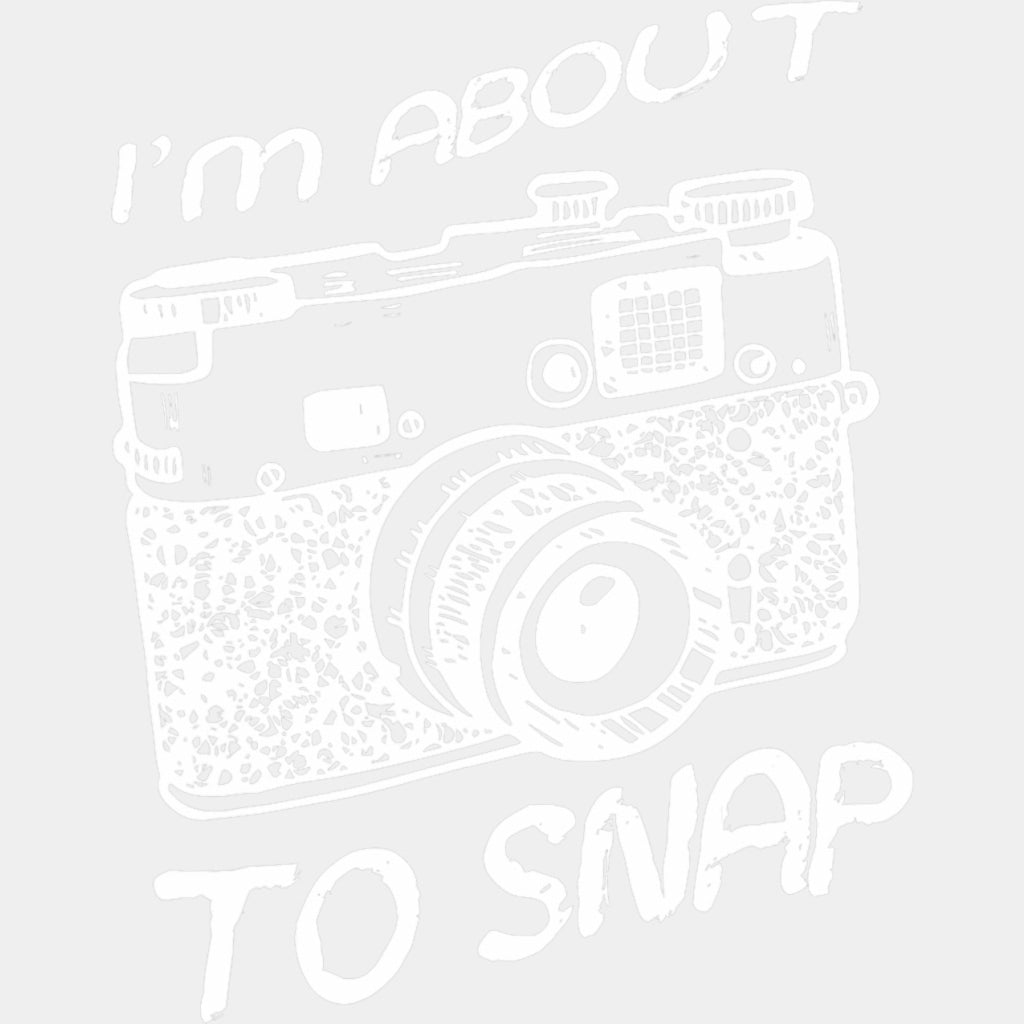 I'm About To Snap, B&W Camera - Photography DTF Transfers ready2transfer Light Color Design (See Imaging)