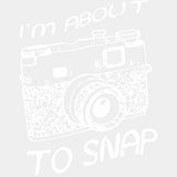 I'm About To Snap, B&W Camera - Photography DTF Transfers ready2transfer Light Color Design (See Imaging)