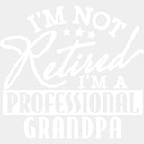 I'm Not Retired I'm A Professional Grandpa - Retirement DTF Transfers ready2transfer Light Color Design (See Imaging)