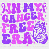 In My Cancer Free Era - Hodgkin’s Lymphoma Cancer DTF Transfers - Adult Unisex - S & M (10’’) / Dark Color Design (See