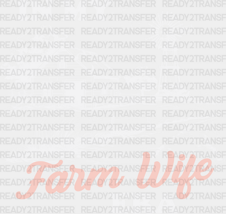 In My Farm Wife Era - Farmer Dtf Transfer Adult Unisex S & M (10’’) / Light Color Design (See