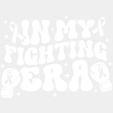 In My Fighting Era, Black, White & Purple - Lymphoma DTF Transfers ready2transfer Light Color Design (See Imaging)