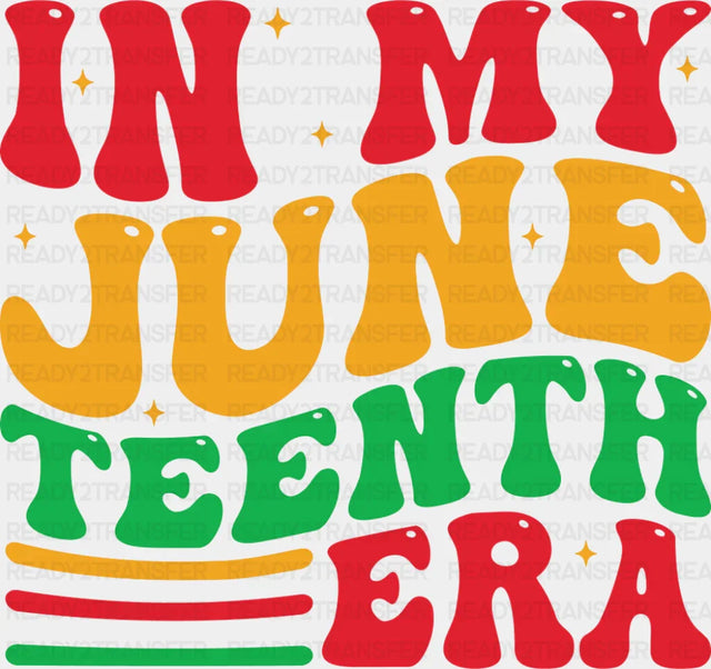 In My Juneteenth Era Stripes - Juneteenth DTF Transfer