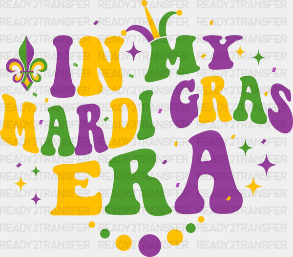 In My Mardi Gras Era Heart Design Mardi Gras DTF Transfer