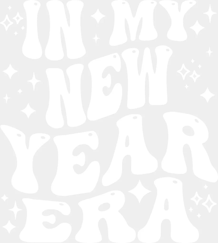 In My New Year Era - Dtf Heat Transfer Adult Unisex S & M (10’) / White