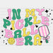 In My Pickleball Era - Pickleball DTF Heat Transfer ready2transfer Black