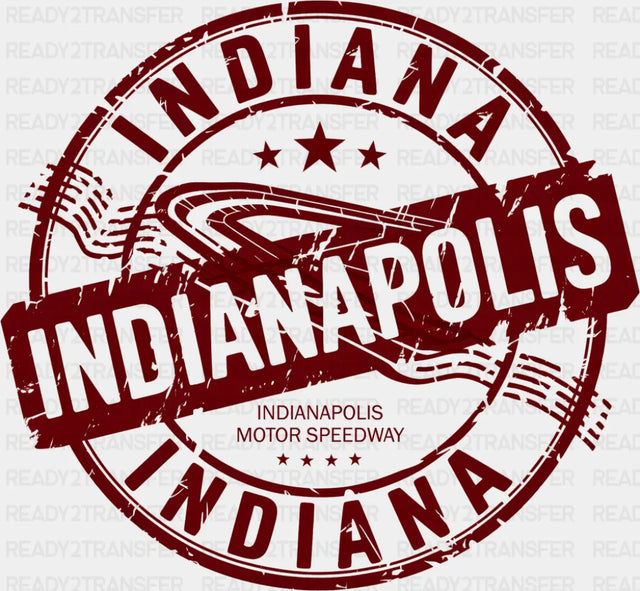 Indiana Indianapolis Red Design - States & Cities DTF Transfer