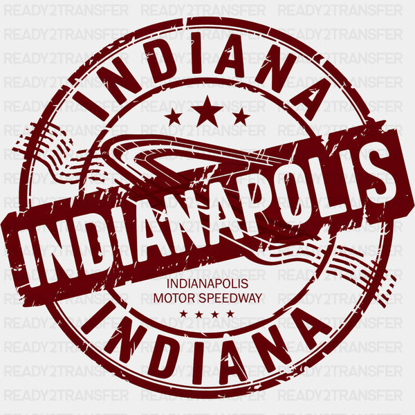 Indiana Indianapolis Red Design - States & Cities DTF Transfer