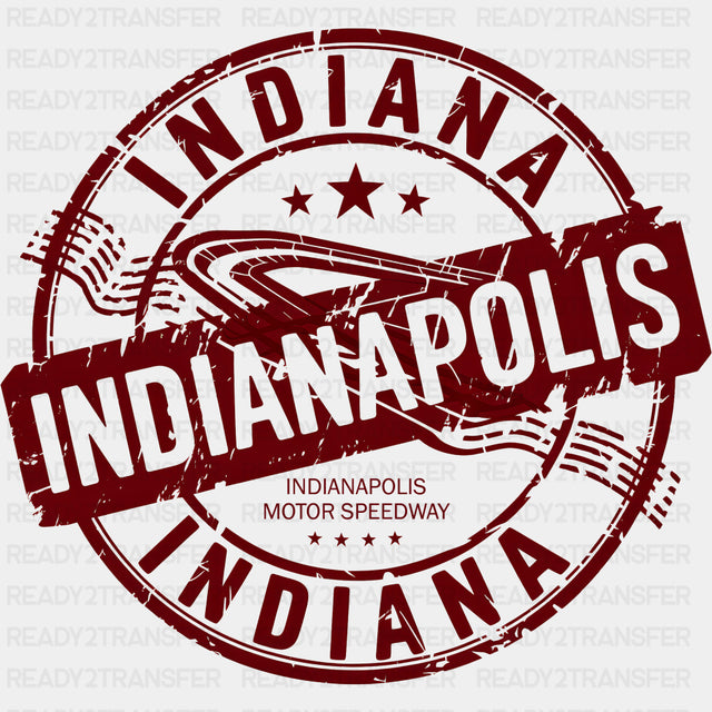 Indiana Indianapolis Red Design - States & Cities DTF Transfer ready2transfer