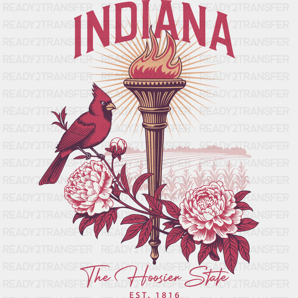 Indiana The Hooiser State - States & Cities DTF Transfer