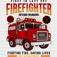 Inferno Warriors, Fighthing Fire, Saving Lives - Fire Department DTF Transfers ready2transfer Dark Color Design (See Imaging)