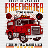Inferno Warriors, Fighthing Fire, Saving Lives - Fire Department DTF Transfers ready2transfer Dark Color Design (See Imaging)