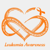 Infinity Symbol & Heart - Leukemia DTF Transfers ready2transfer Light Color Design (See Imaging)