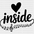 Inside - Music DTF Transfers ready2transfer Dark Color Design (See Imaging)