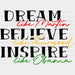 Inspire Like Obama BLM DTF Transfer ready2transfer Black