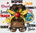 Inspire Love Blessed Connect Smile Teach Design - Teachers DTF heat transfer ready2transfer White