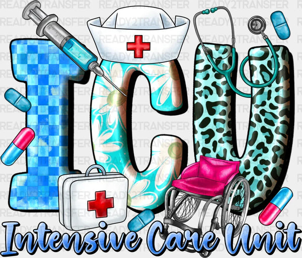 Intensive Care Unit Design - ICU Nurse DTF Transfers