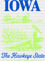 Iowa The Hawkeye State - States & Cities DTF Transfer ready2transfer