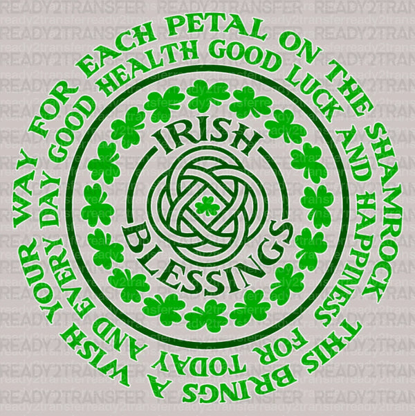 Irish Blessings St. Patrick's Day DTF Heat Transfer, Saint Patricks Day Design, St Paddys Day DTF