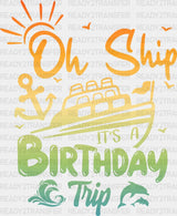 It’s A Birthday Trip - Family Cruise Dtf Heat Transfer