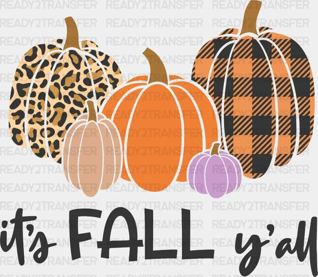 It's FALL y'all Pumpkins DTF Transfer ready2transfer