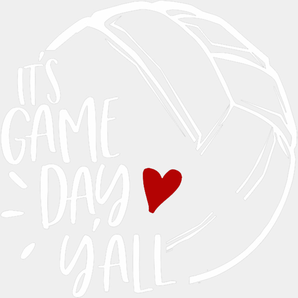 It's Game Day Y'all - Volleyball DTF Transfers ready2transfer Light Color Design (See Imaging)