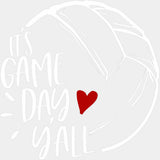 It's Game Day Y'all - Volleyball DTF Transfers ready2transfer Light Color Design (See Imaging)