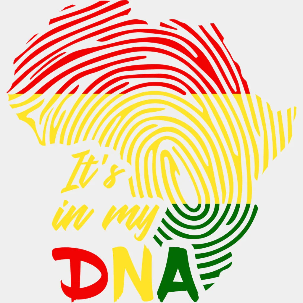 It’s In My Dna Blm Dtf Transfer Adult Unisex - S & M (10’) / Color