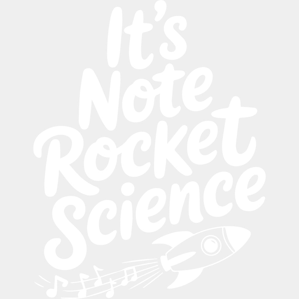 It's Note Rocket Science - Music DTF Transfers ready2transfer Light Color Design (See Imaging)