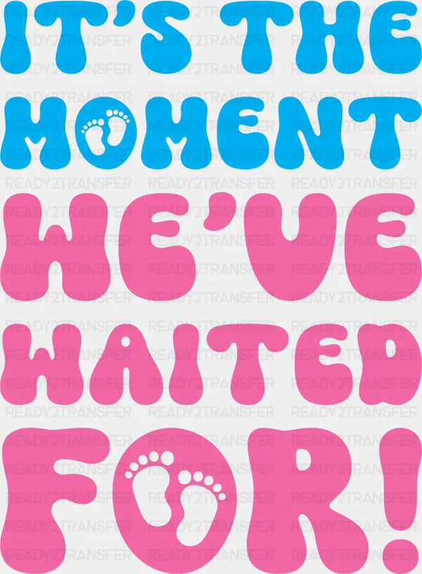 It's The Moment We've Waited For - Gender Reveal DTF Transfer