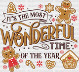 It's The Most Wonderful Time Of The Year Design Christmas DTF Transfer ready2transfer