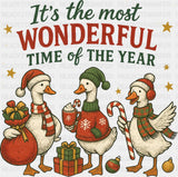 It’s The Most Wonderful Time Of The Year Geese - Christmas DTF Transfer
