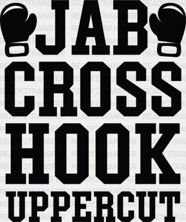 Jab Cross Hook Uppercut - Boxing DTF Heat Transfer