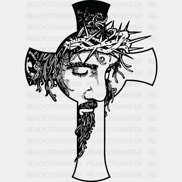 Jesus Cross Easter DTF Heat Transfer, Easter Design