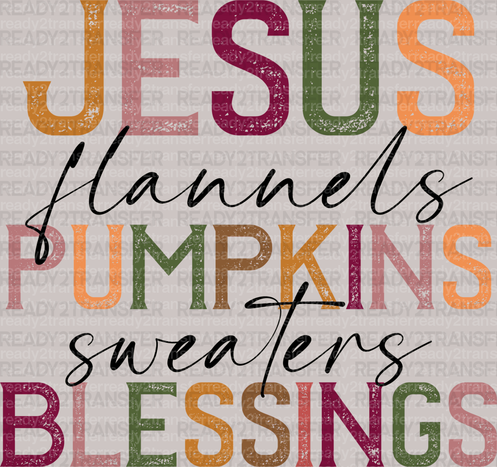 JESUS PUMPKINS BLESSINGS DTF Transfer - ready2transfer